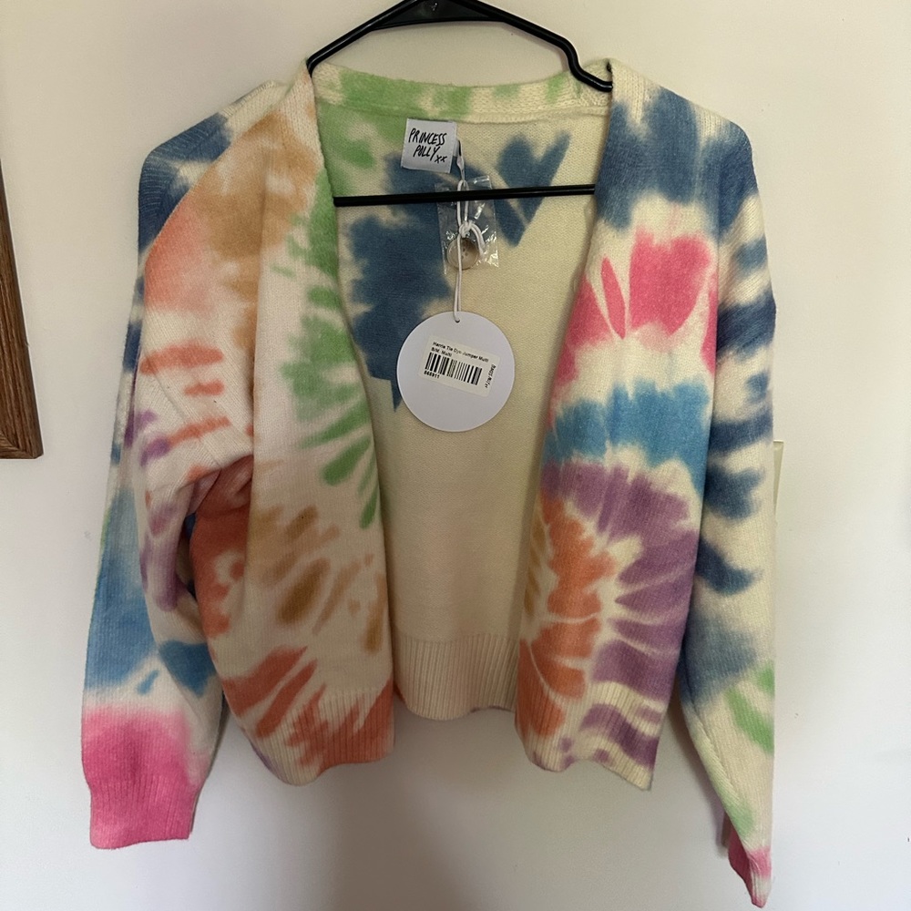 Princess Polly Tye Dye Rainbow Cardigan 🌈
